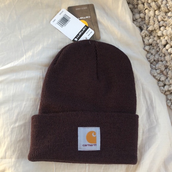Maroon WOMANS New Carhartt Watch hat beanie NEW - Picture 3 of 6